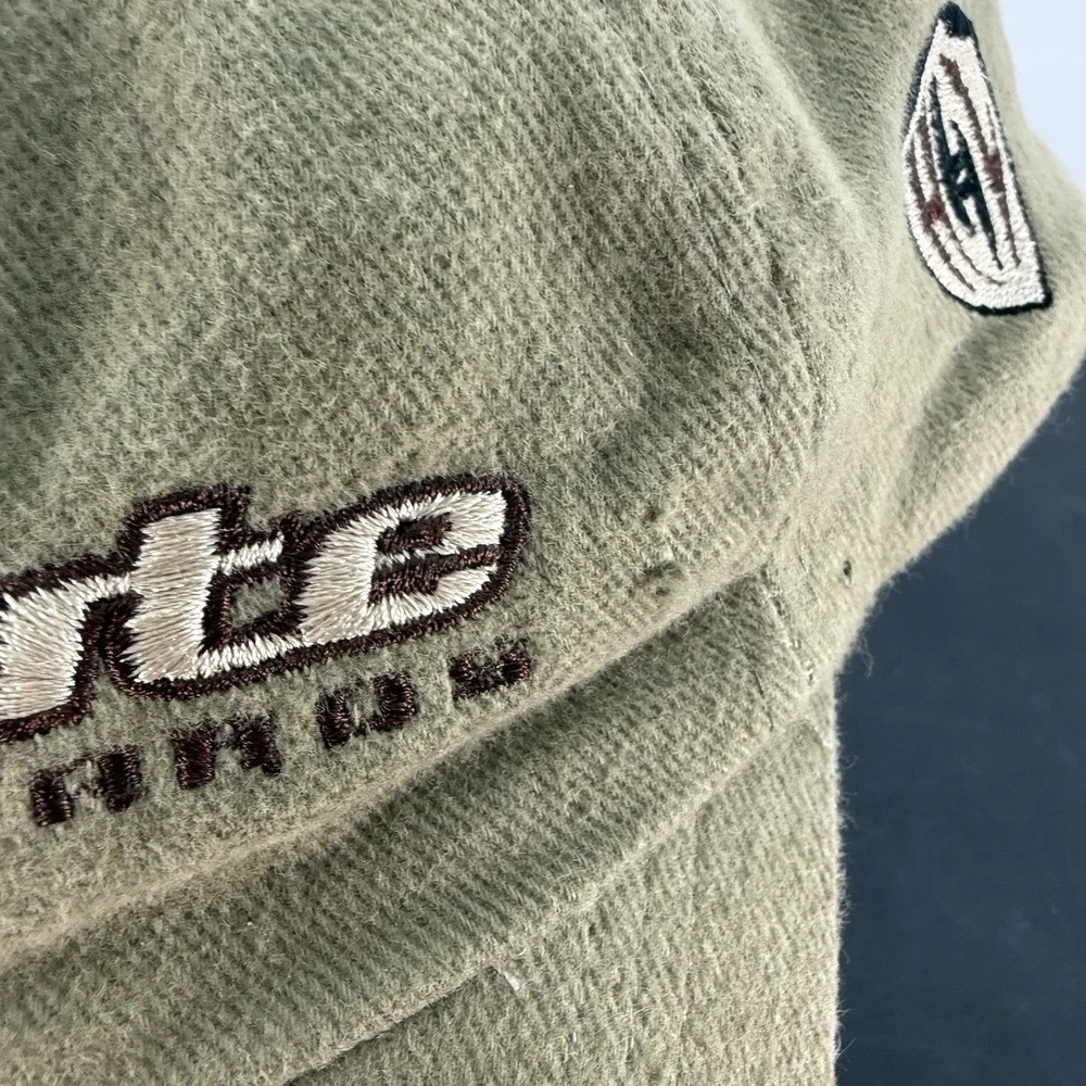 Vintage 90's Olive Green Beige Hyperlite Boards Distressed S/M Hat